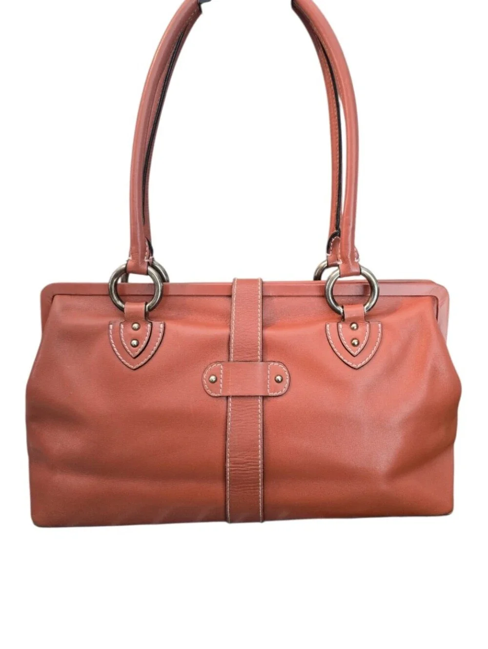 Marc Jacobs Vintage Leather Kisslock  Satchel-Dr Bag  w/ Dustbag in EUC